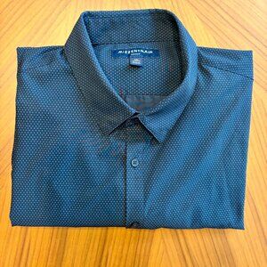 Mizzen+Main - Leeward Dress Shirt - Navy With White Dots